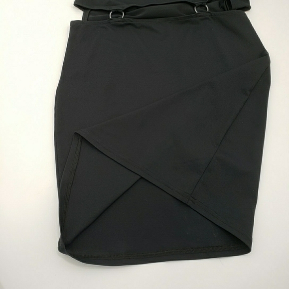 Leith Black Waist Cutout Mini Dress - Picture 5 of 8